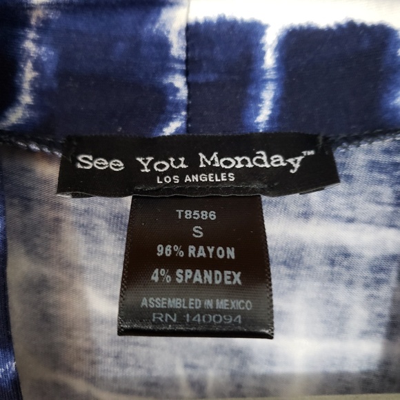 See You Monday sleeveless duster Small - Picture 2 of 3